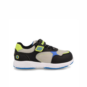 Zapatilla Ni&ntilde;o Bubblegummers Soft Walker Negro - Gris